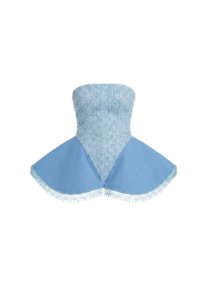 Tamris Couture Light Blue Blouse Top