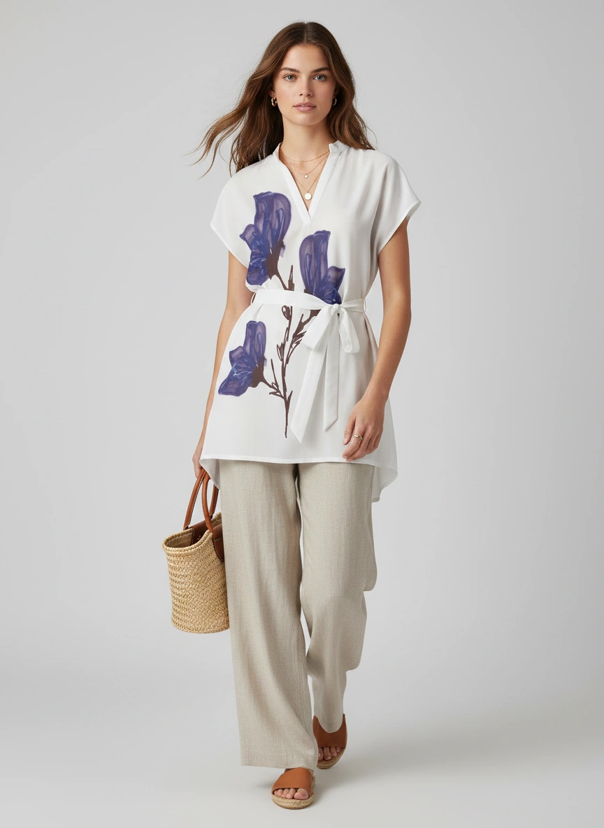 MundoE&E Floral Print Casual Dress - Image 2