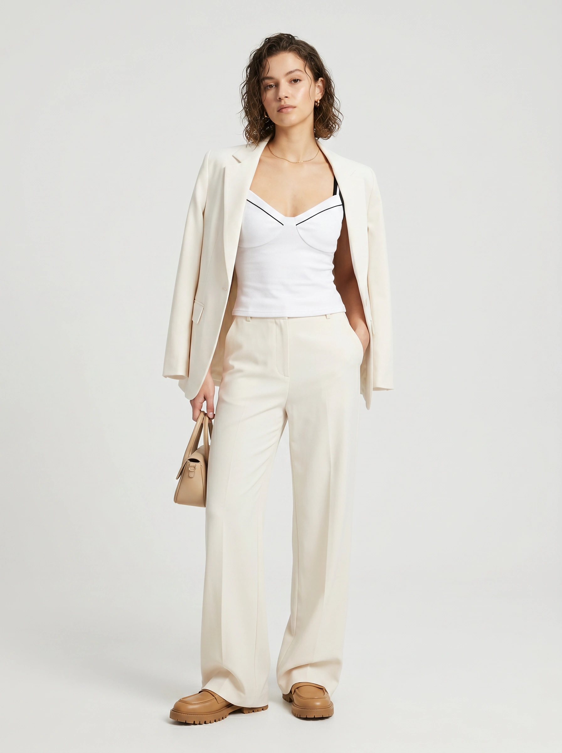 Janeke Luxueuse White Sleeveless Top - Image 2