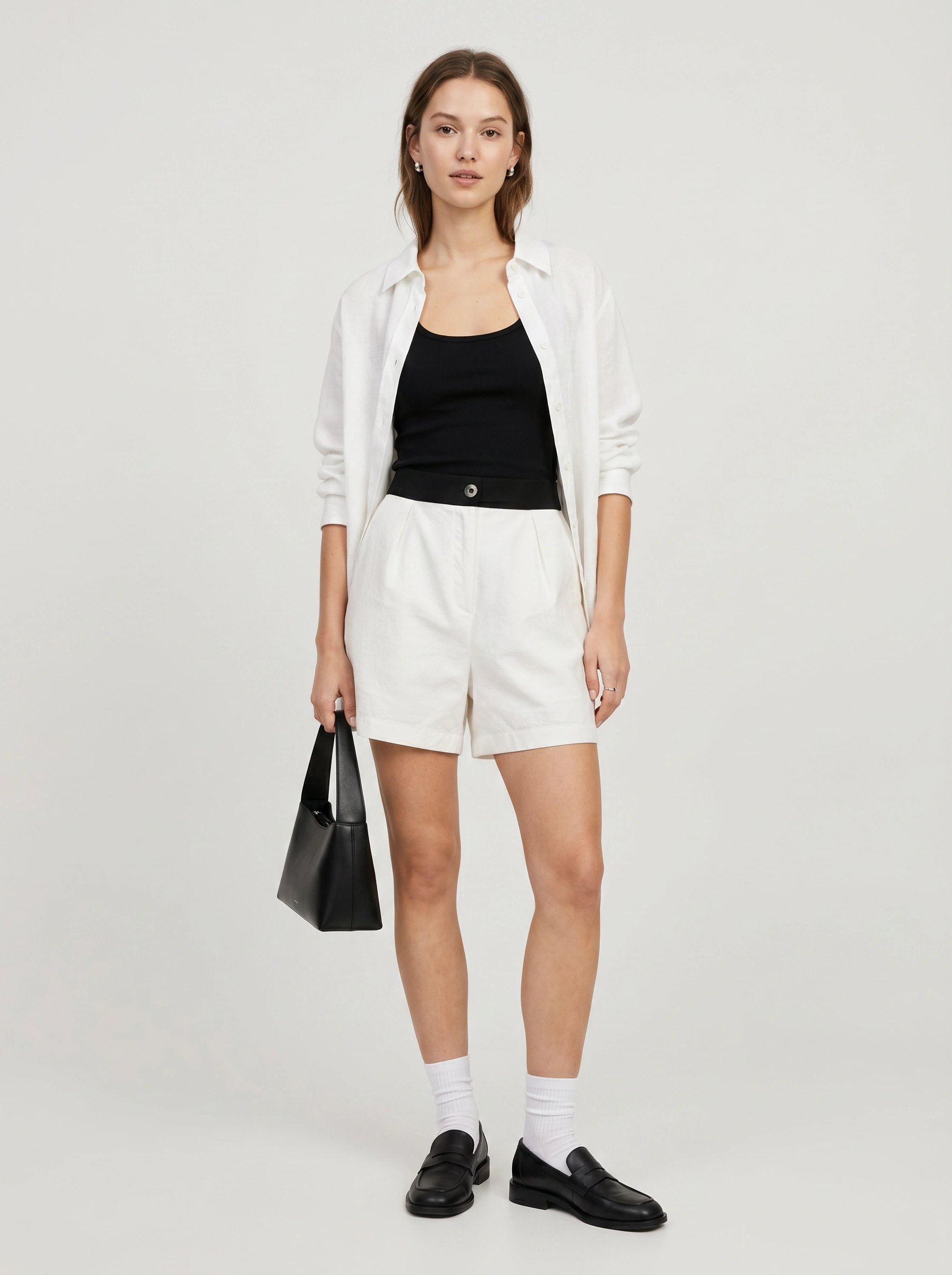 Janeke Luxueuse White Tailored Shorts - Image 2