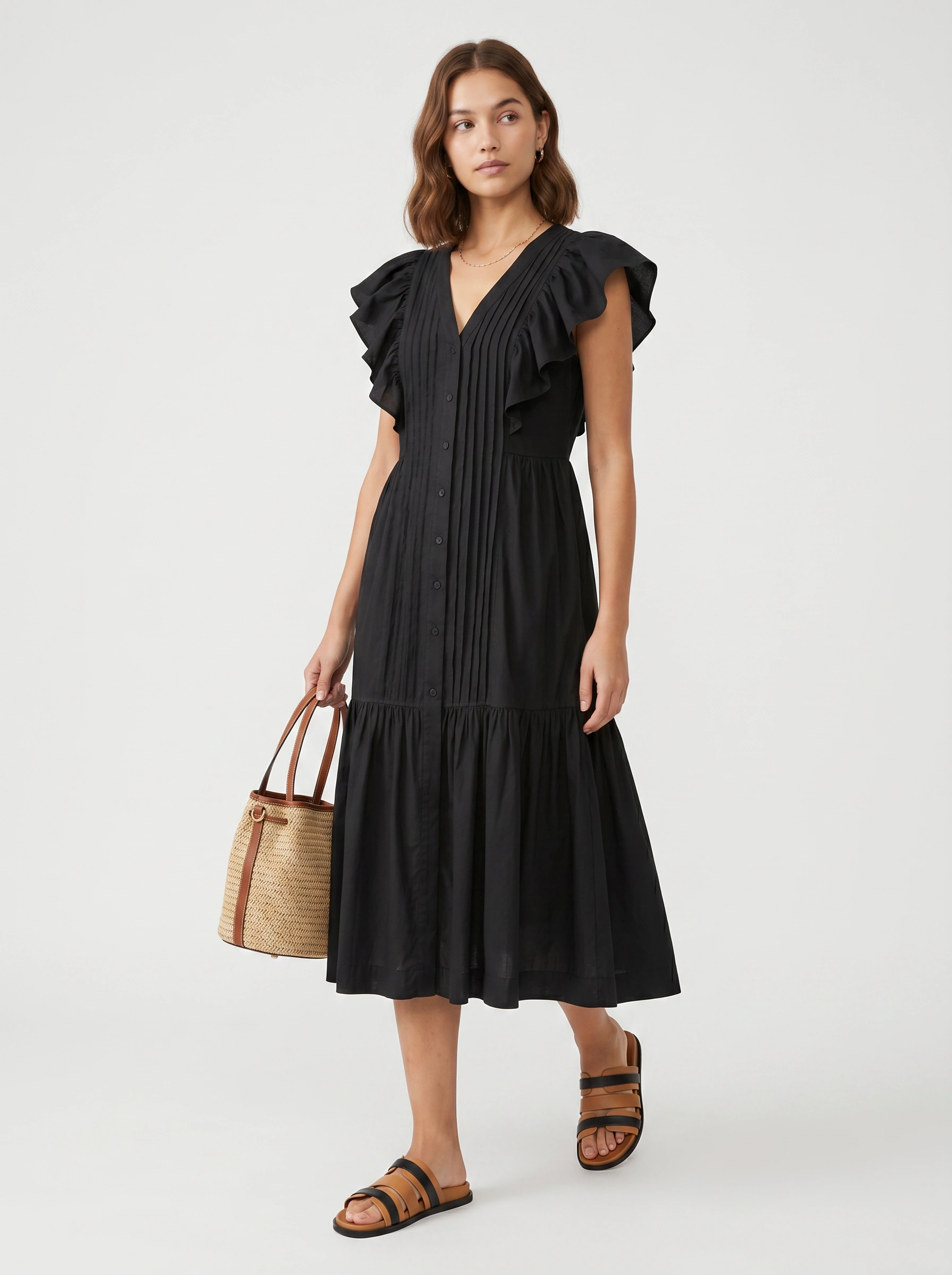 SazóN Black Midi Dress - Image 2