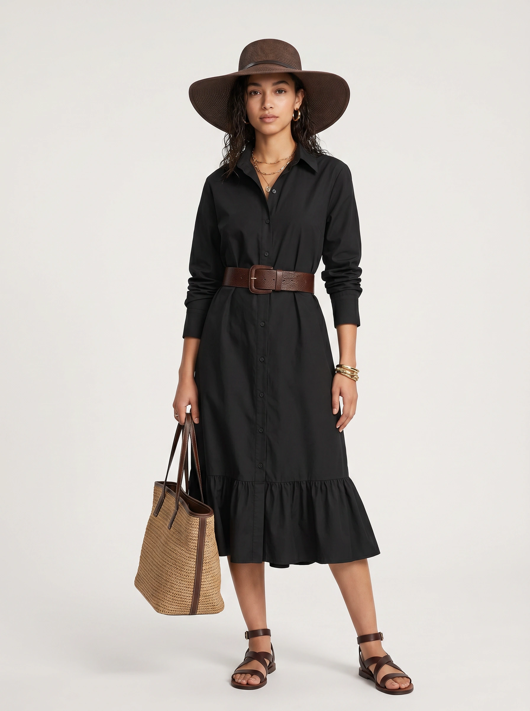 SazóN Black Midi Dress - Image 2