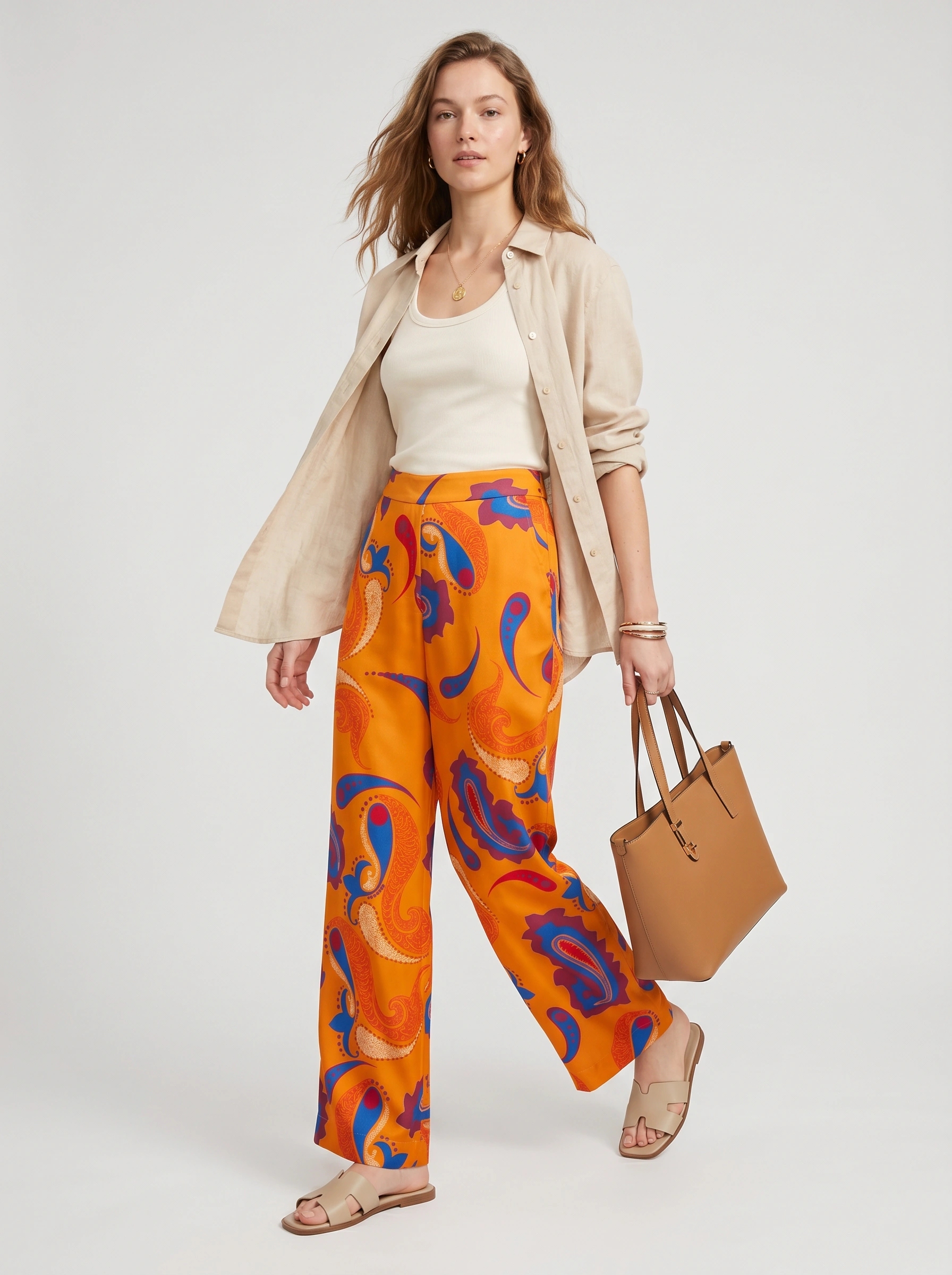 Style Junkiie Yellow Flared Pants - Image 2