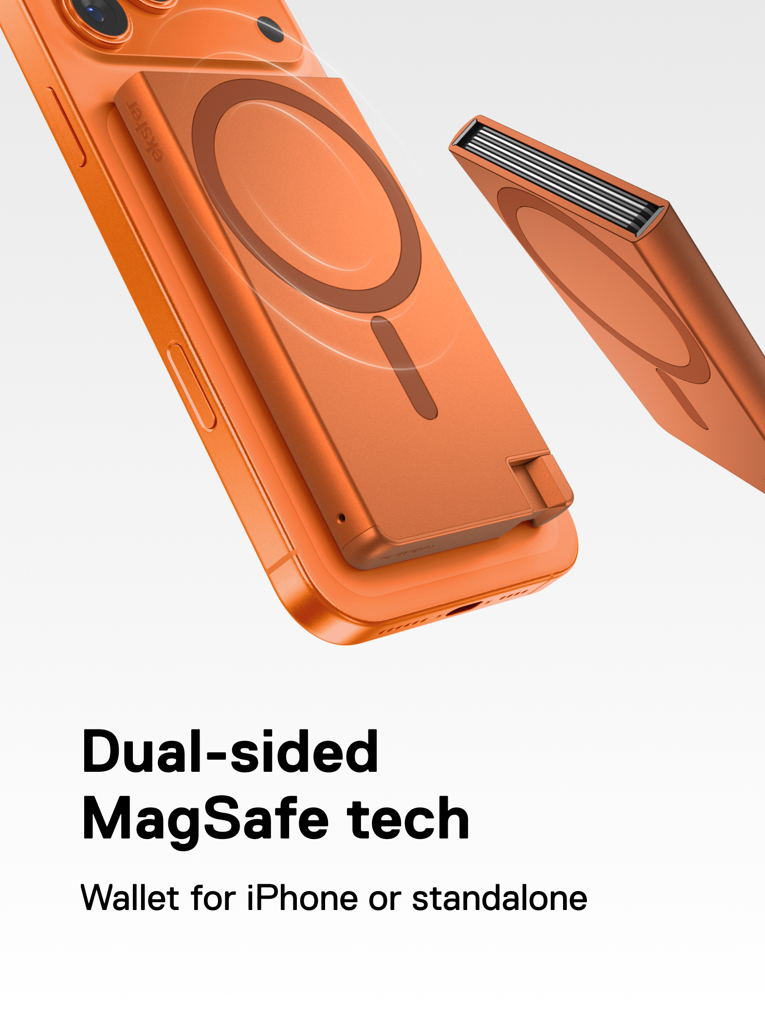 Ekster Cardholder Pro For MagSafe Cosmic Orange - Image 2