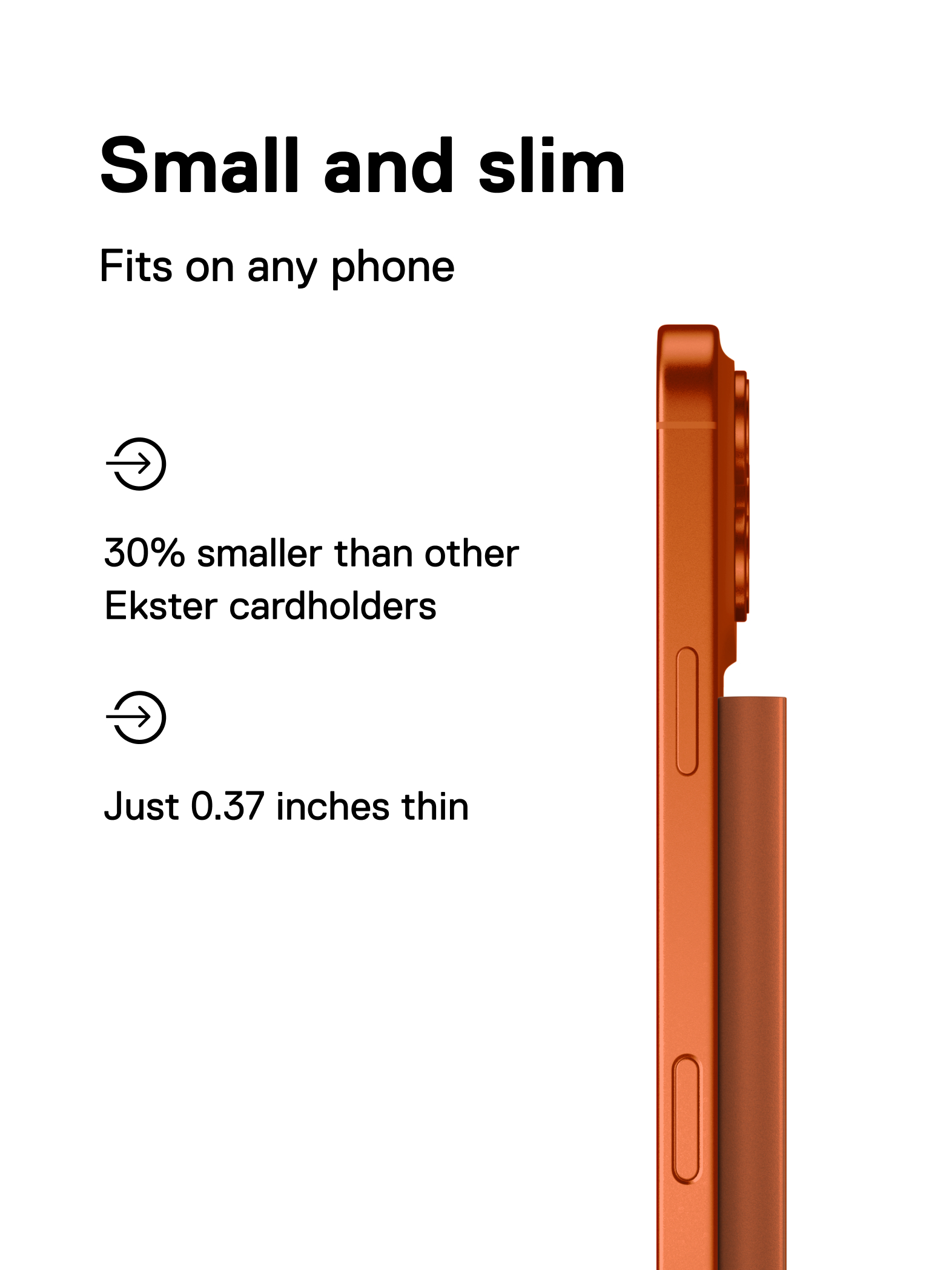 Ekster Cardholder Pro For MagSafe Cosmic Orange - Image 4