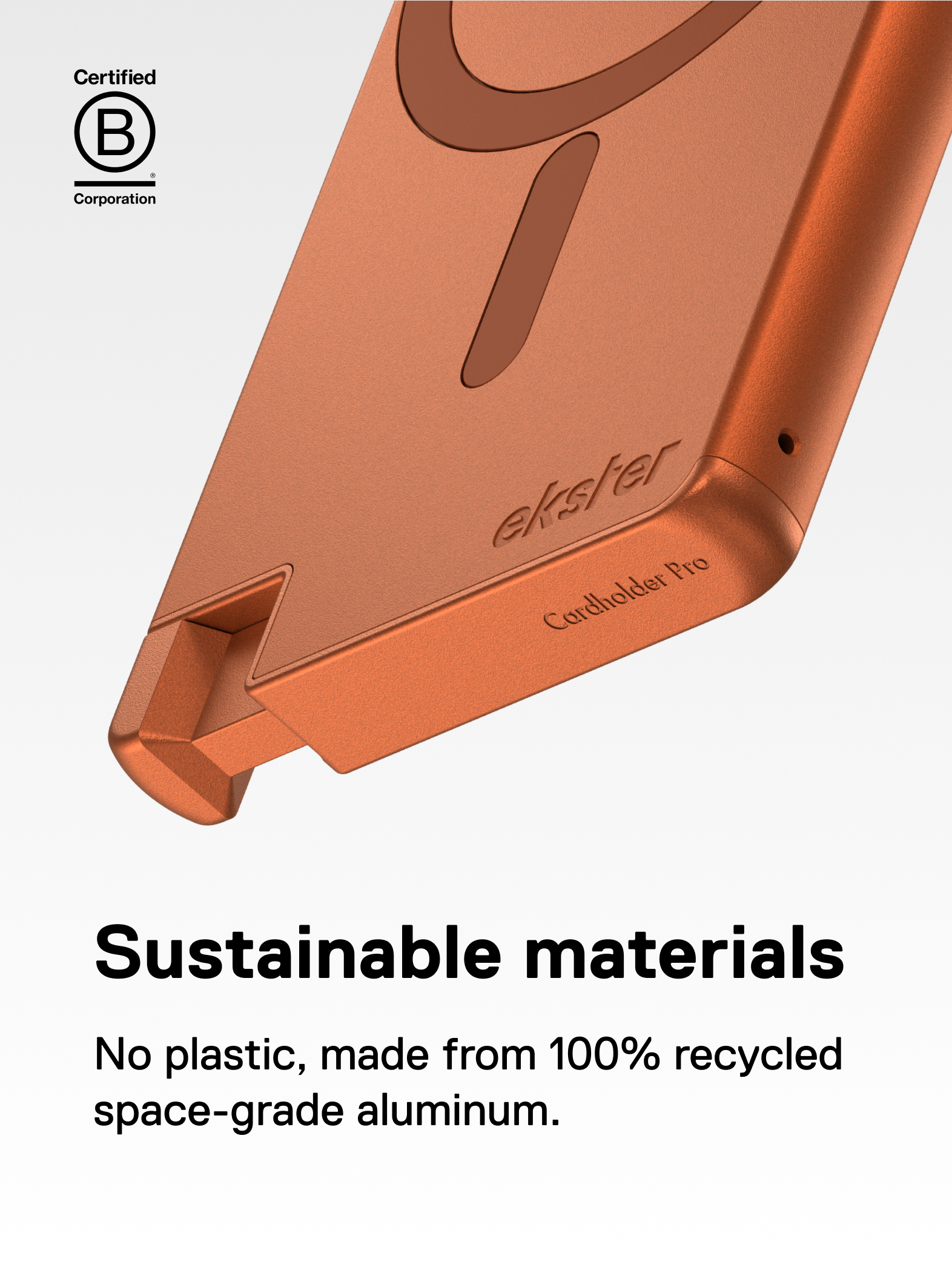Ekster Cardholder Pro For MagSafe Cosmic Orange - Image 6