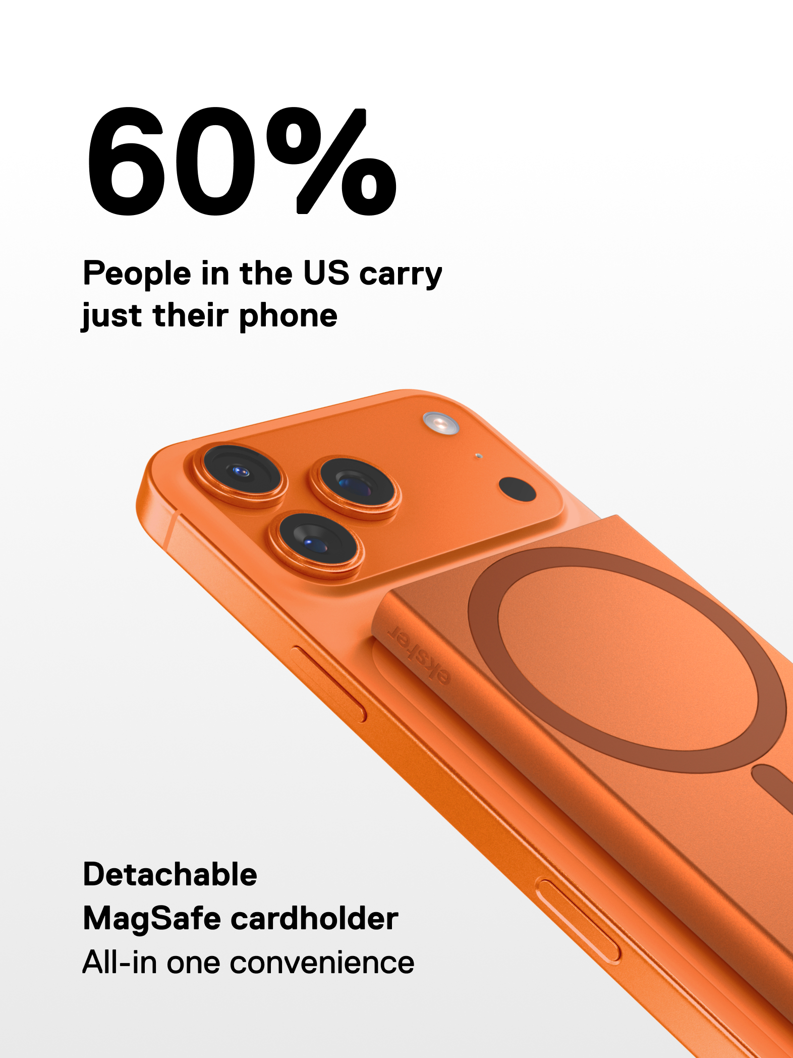 Ekster Cardholder Pro For MagSafe Cosmic Orange - Image 10