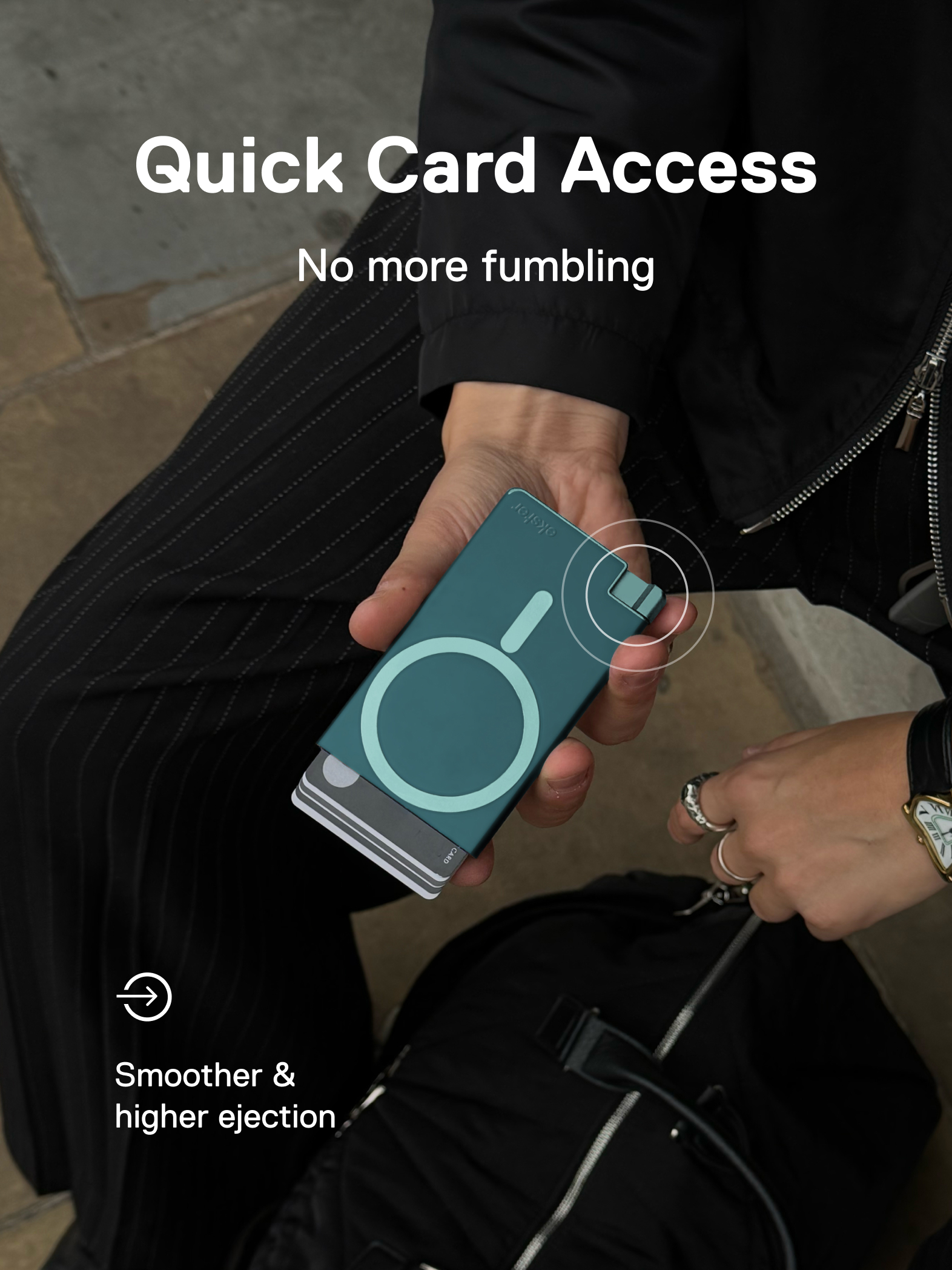 Ekster Cardholder Pro For MagSafe Transformative Teal - Image 2