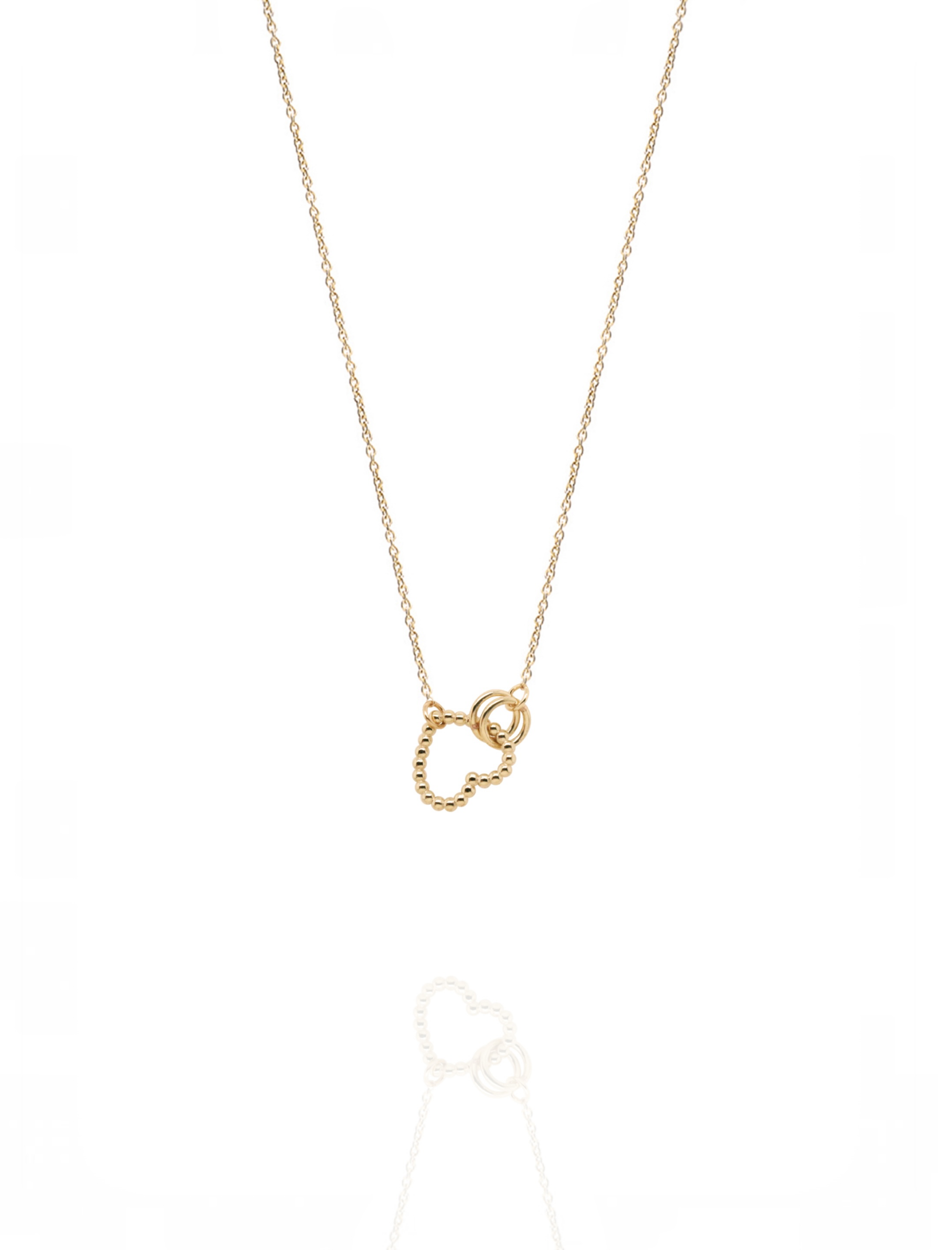 Fefa Jewelry Gold Heart Necklace