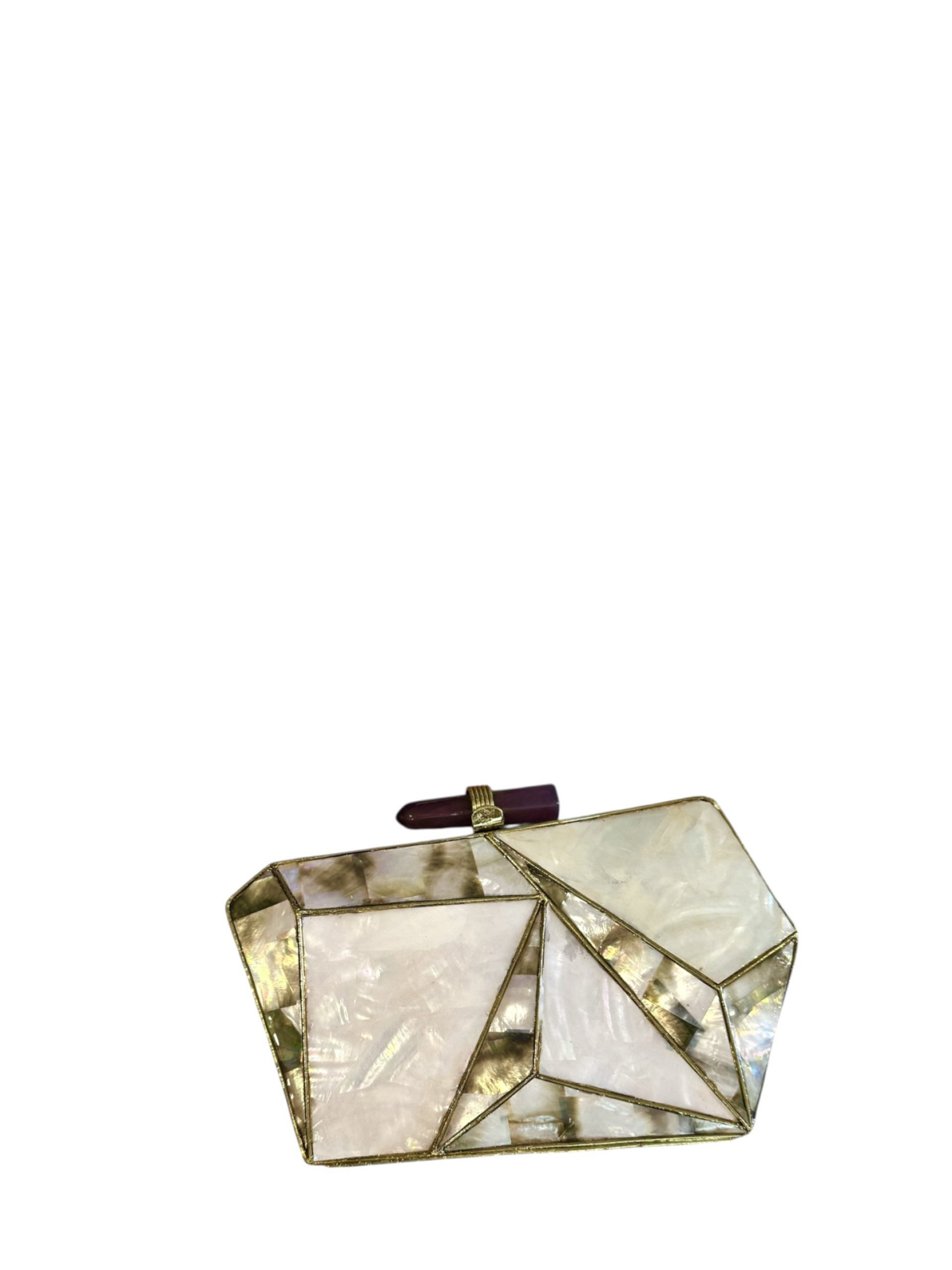Indus Threads Ivory/Cream Clutch