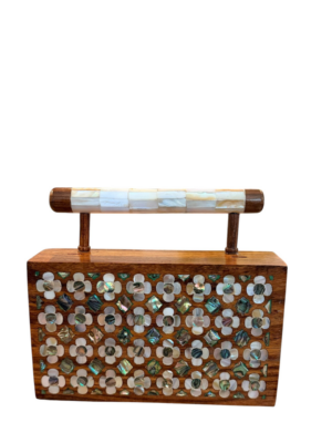 Indus Threads Brown Medium Clutch