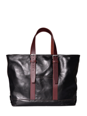 MBS Horse Hide B-3 Bag Black & Brown / Tote & Shoulder