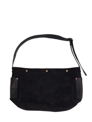 MBS Horsehide Newsboy Bag Black