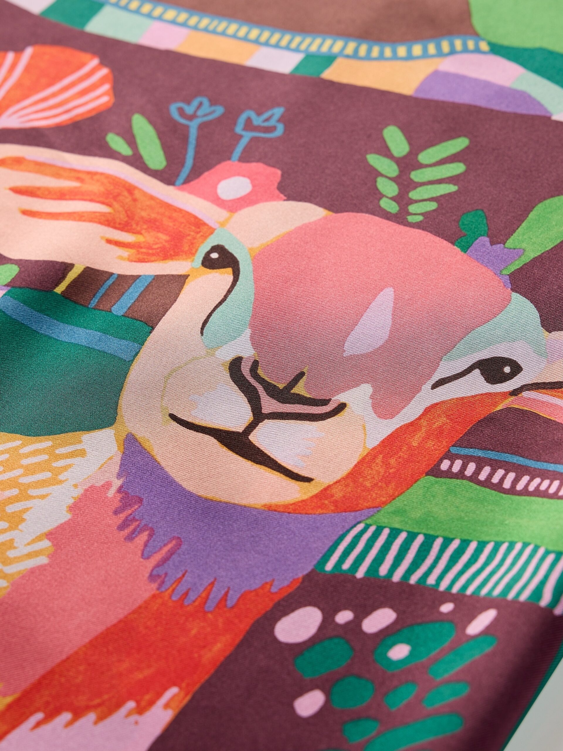 Moutonière Patrick Puckett Silk Art Scarf - Large - Image 3