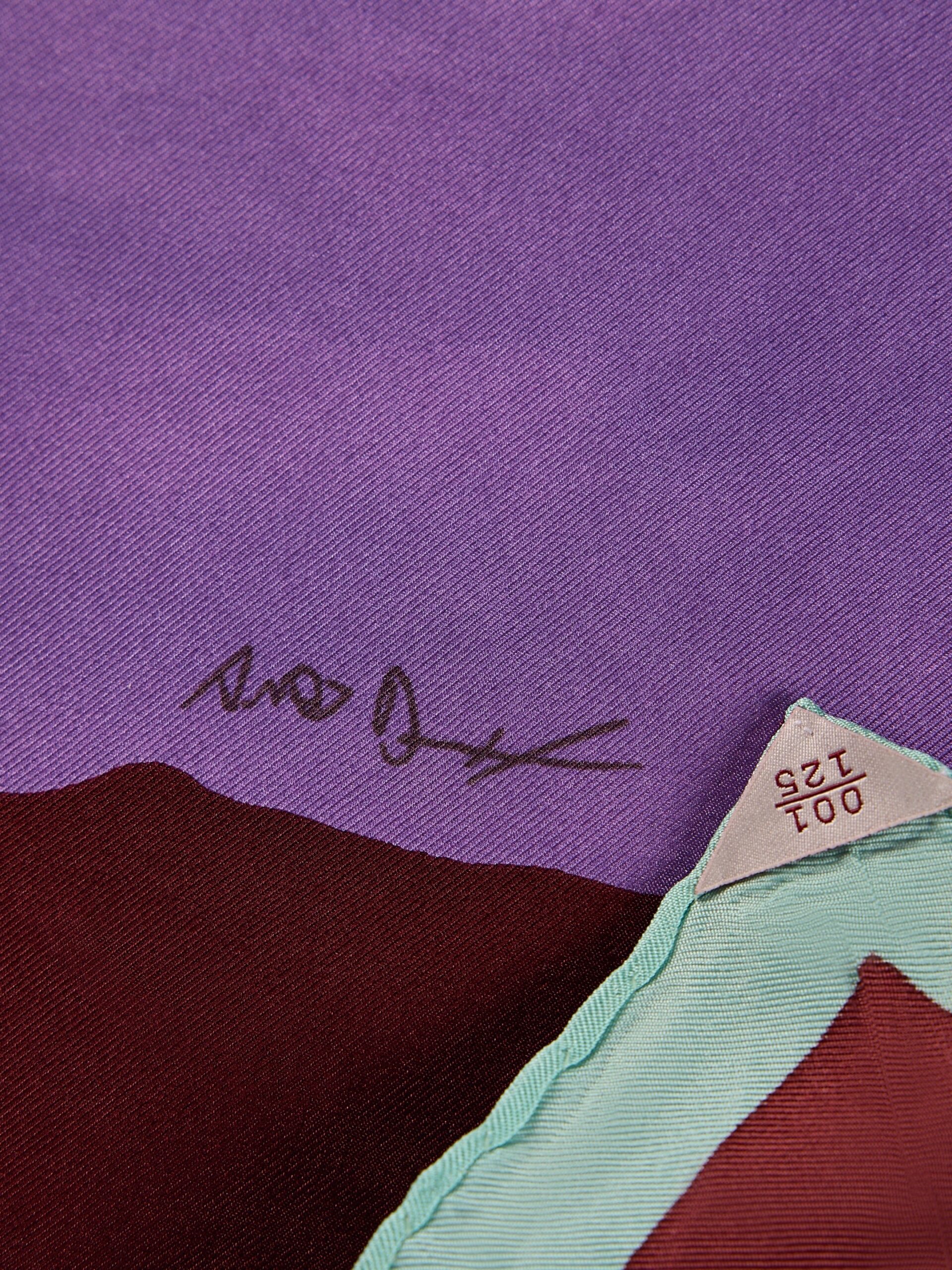 Moutonière Andy Dixon Silk Art Scarf - Medium - Image 2