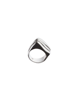 Sylvsmidja White Silver Ring