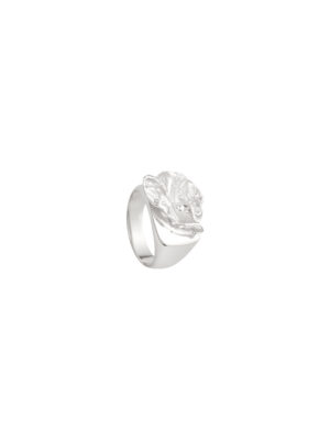 Sylvsmidja White Silver Ring