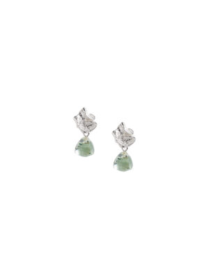 Sylvsmidja White Silver Earrings