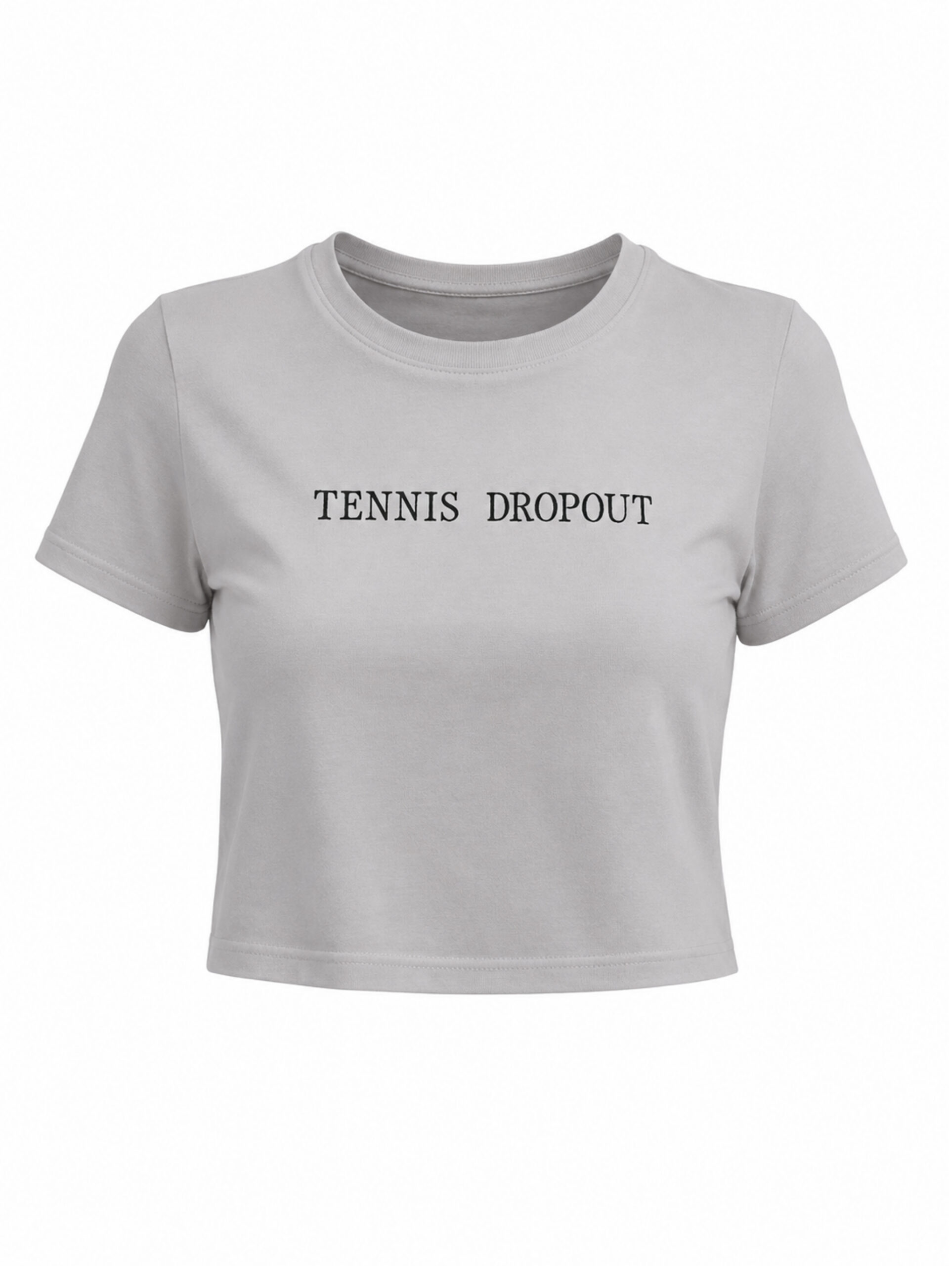 Tennis Dropout Essential Fog Cropped Tee