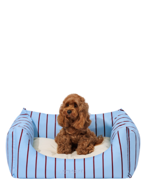 Vetreska Mist And Merlot Pet Sofa - Azure & Stripes (M)
