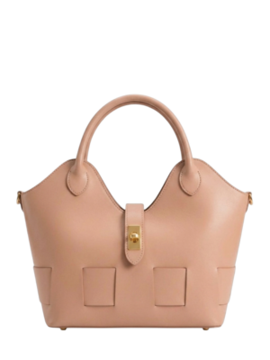 De Wan Milano Pink Leather Large Shoulder