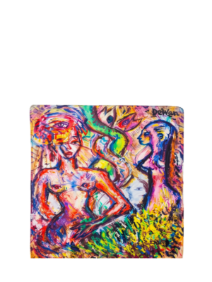 De Wan Milano Multi-Color Silk Scarf