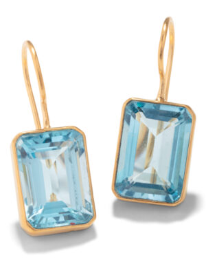 Dina Mackney Brazilian Blue Topaz Earrings