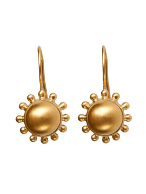 Dina Mackney Golden Pinwheel Earwire