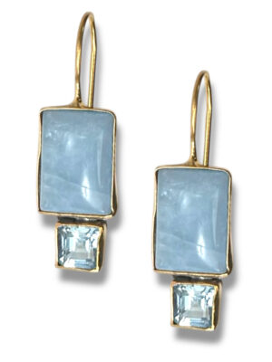 Dina Mackney Aquamarine Blue Topaz Earring