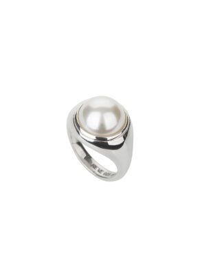 REVE Silver Pear Gomaru Ring