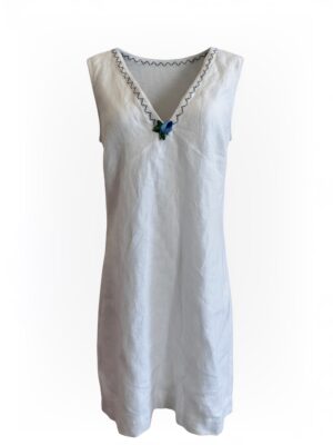 Little Bit Different White Sleeveless Dress