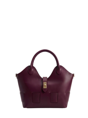 De Wan Milano Red Leather Large Shoulder