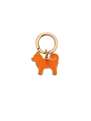 SHIBA & Co.® 18K Gold Plated My Precious Shiba Inu Dog Tag — Orange