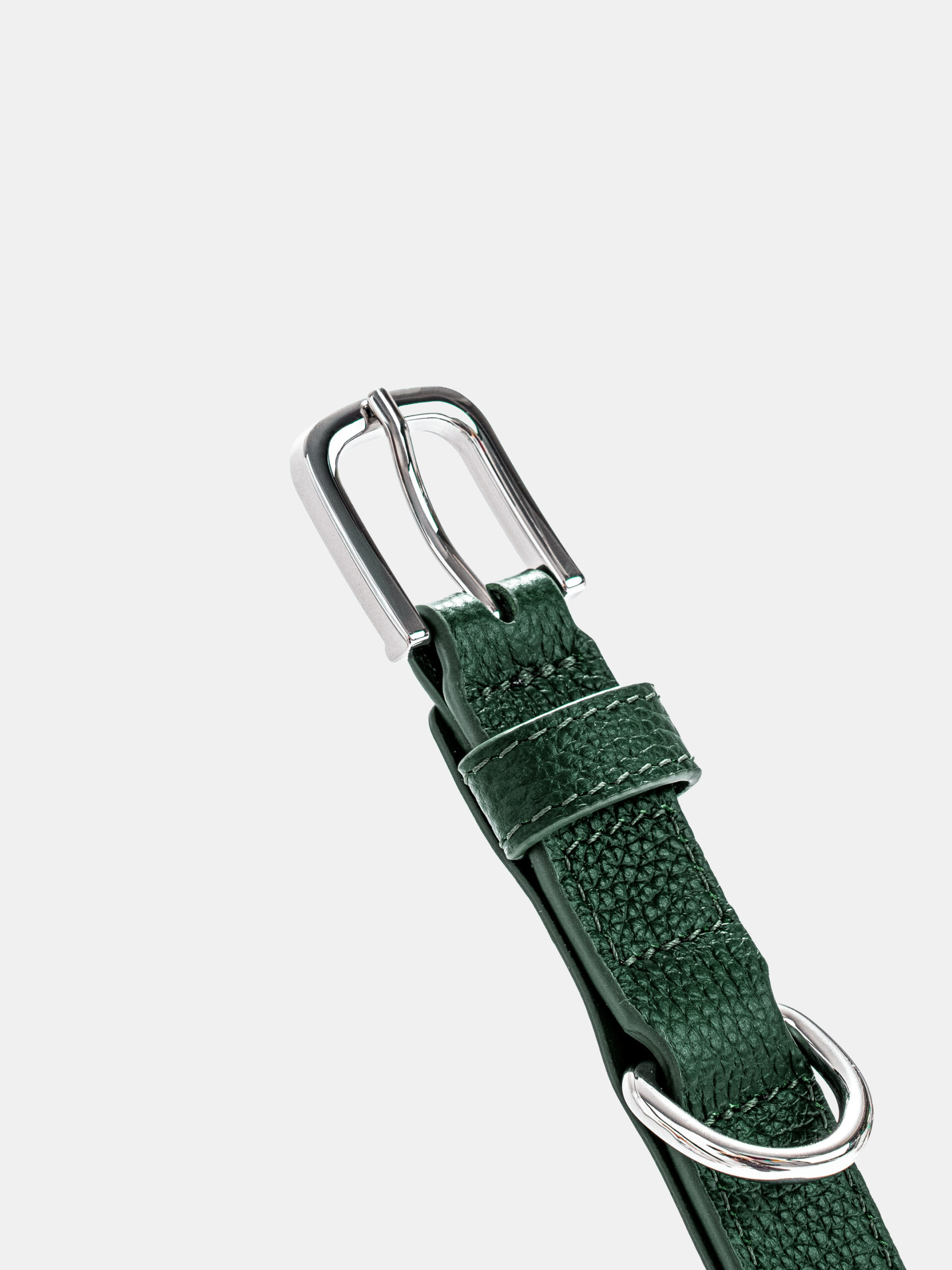 SHIBA & Co.® Lucca Dog Collar In Italian Leather - Forest Green - Image 5