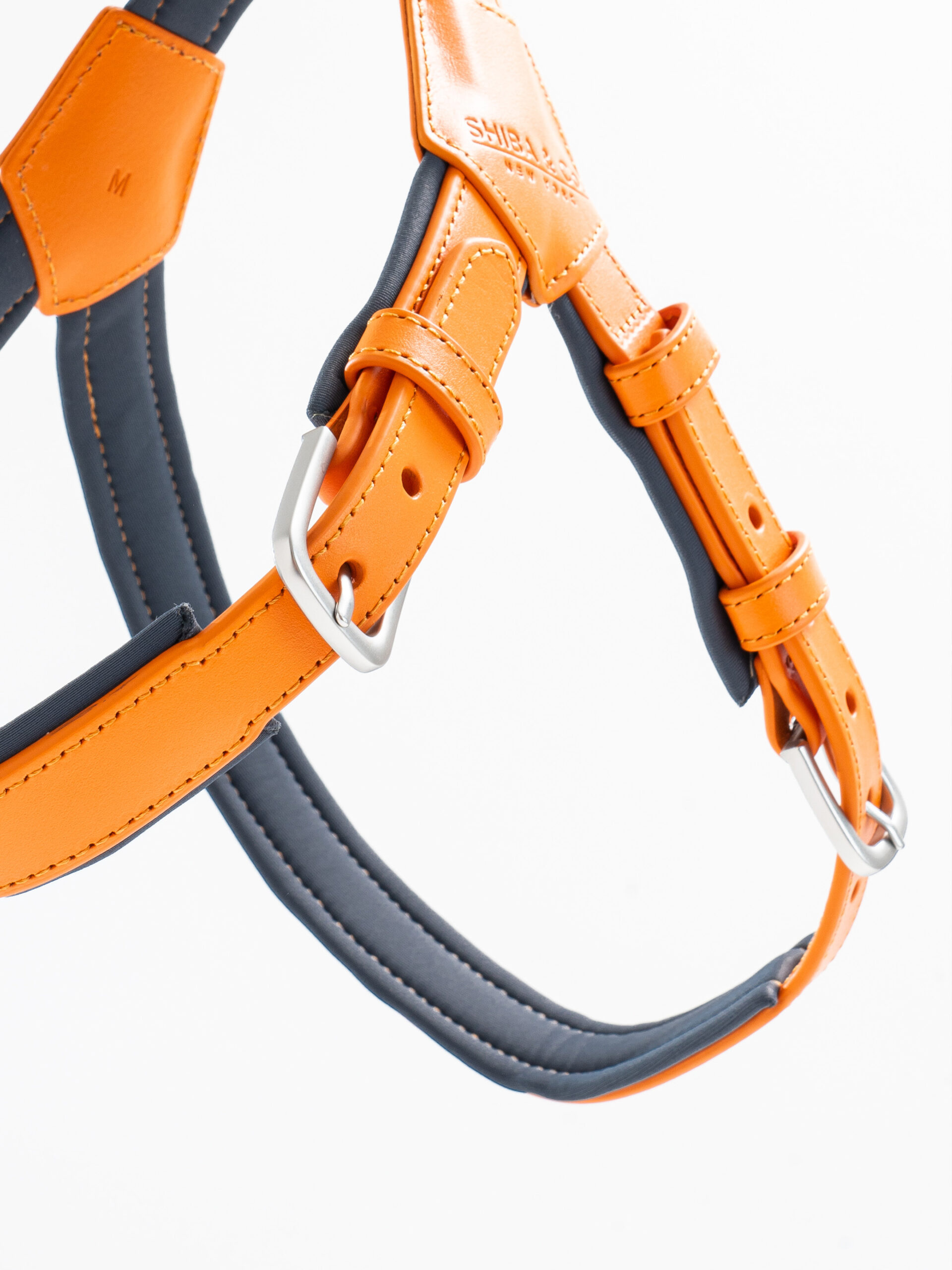 SHIBA & Co.® Milano Dog Harness In Italian Leather - Orange - Image 6