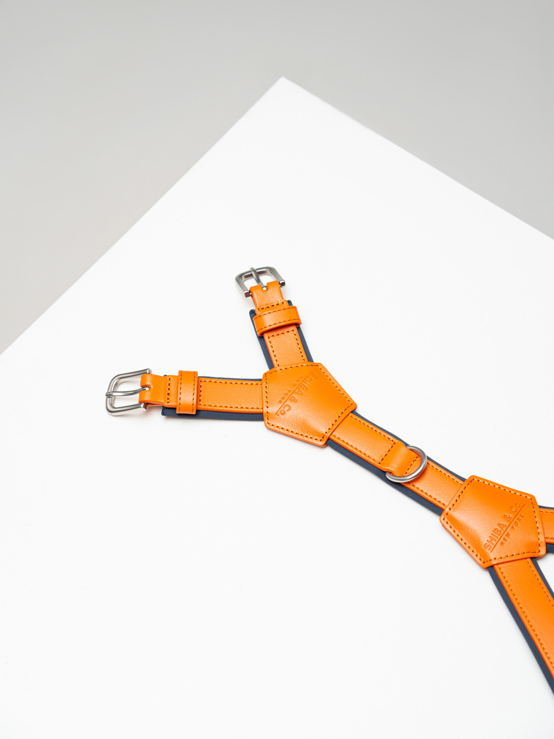 SHIBA & Co.® Milano Dog Harness In Italian Leather - Orange - Image 5