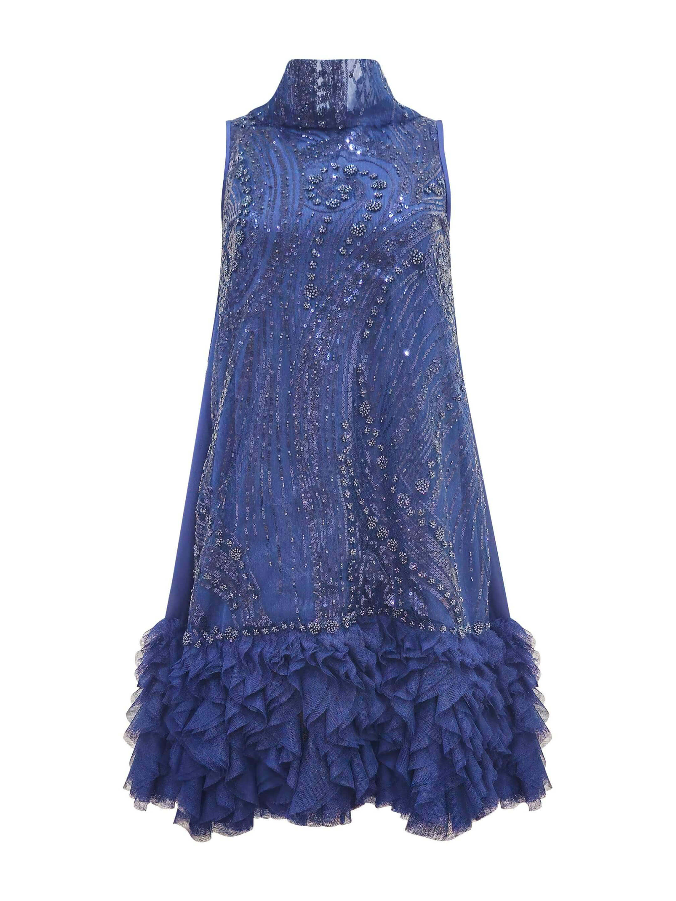 2madison Avenue Timeless Pieces Halter Navy Short Dress