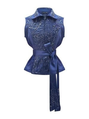 2madison Avenue Signature Navy New Fancy Vest