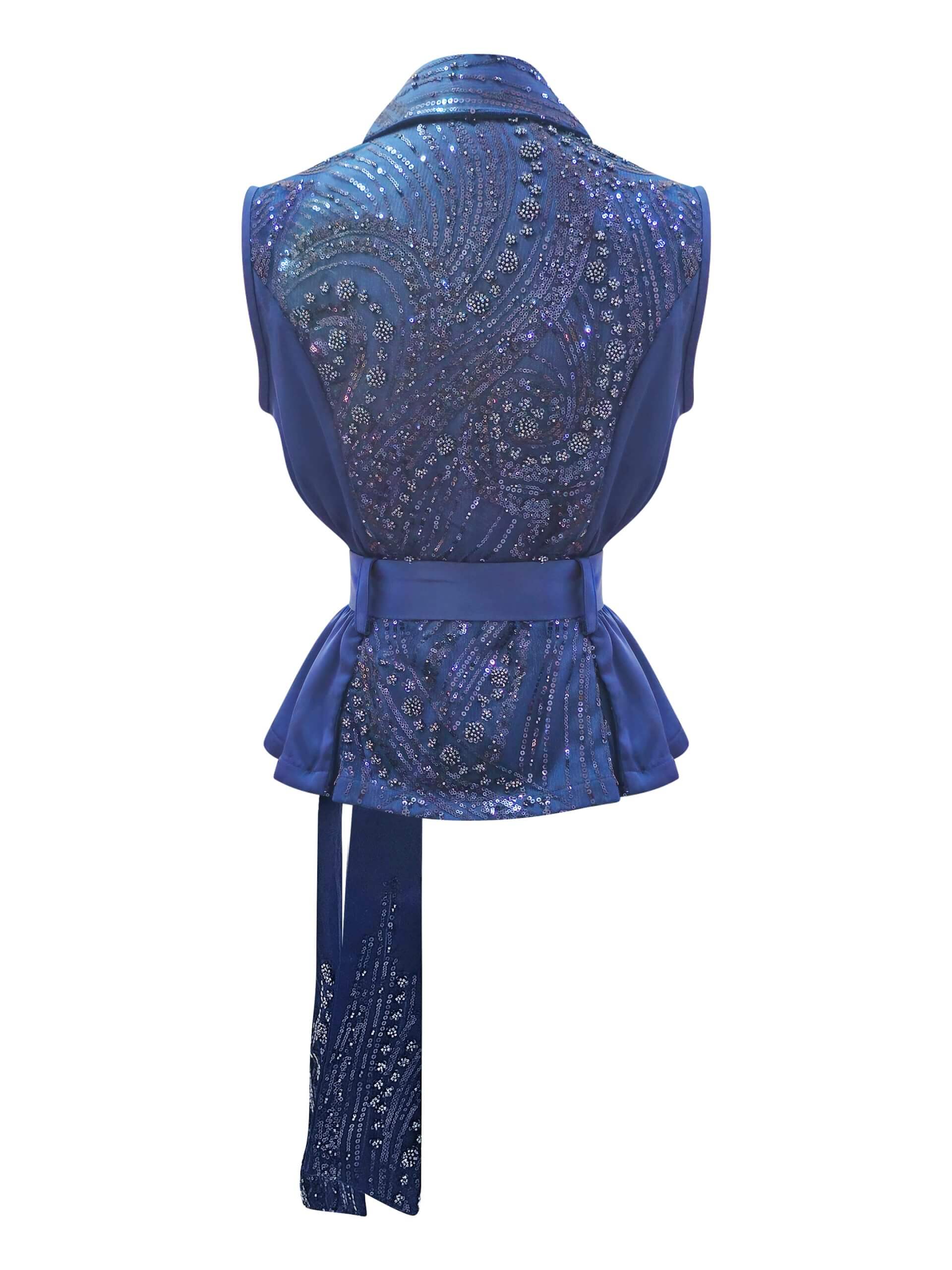 2madison Avenue Signature Navy New Fancy Vest - Image 3