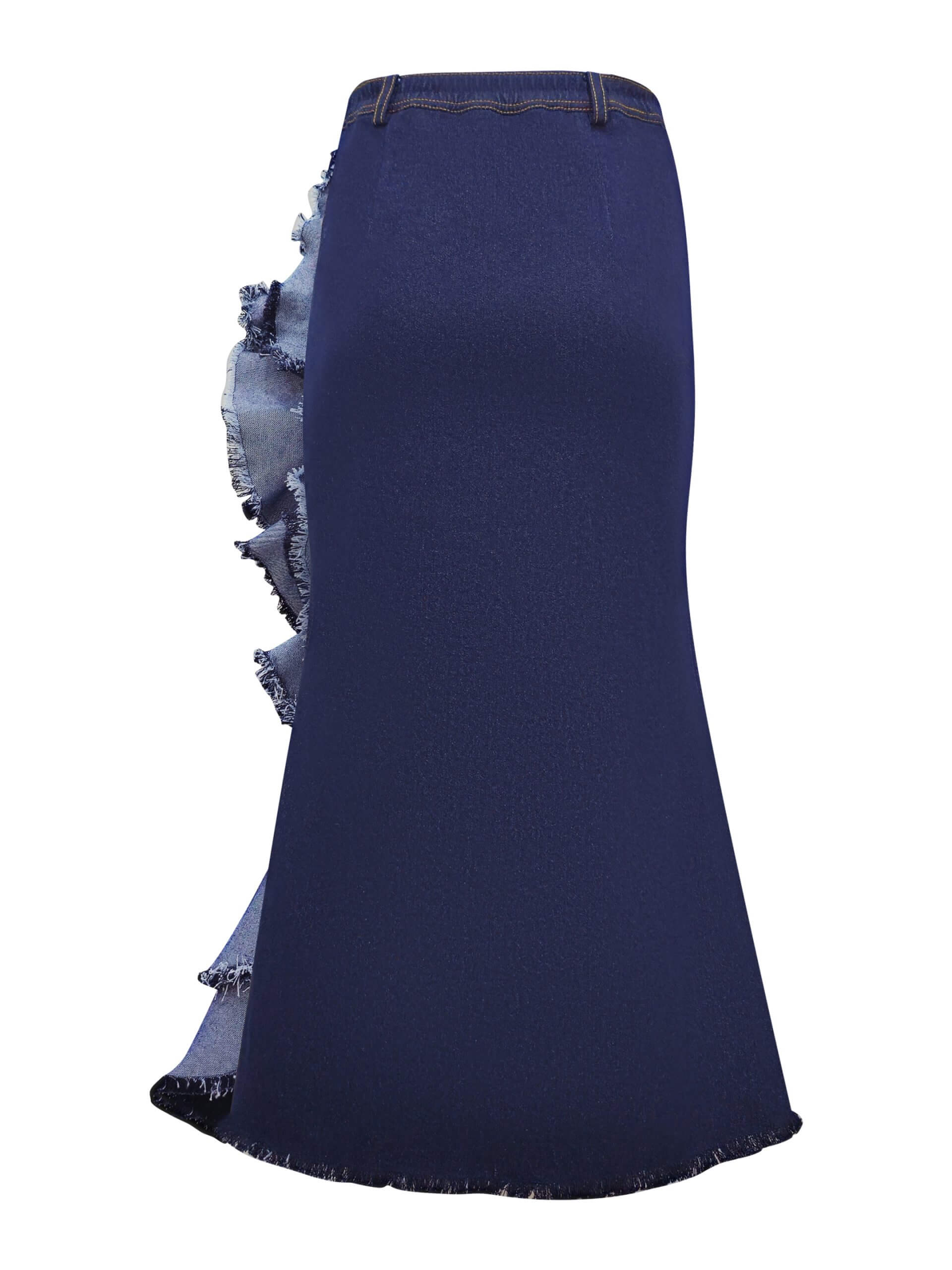 2madison Avenue Signature Denim Kahlo Skirt With Chambray - Image 3