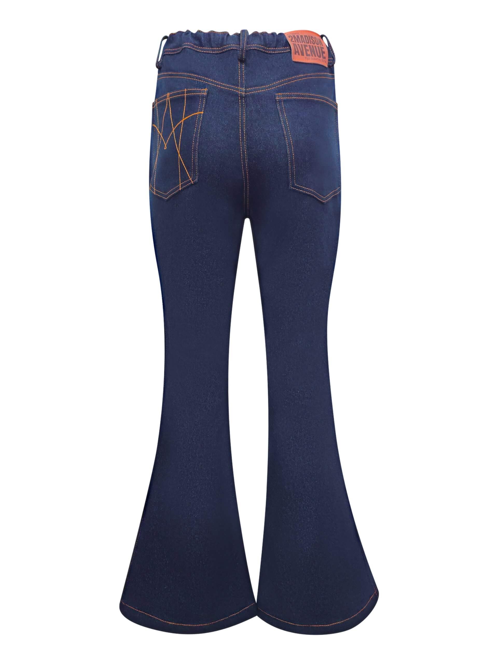 2madison Avenue Timeless Pieces Signature Denim Bell Bottom Pant With Sequin - Image 3
