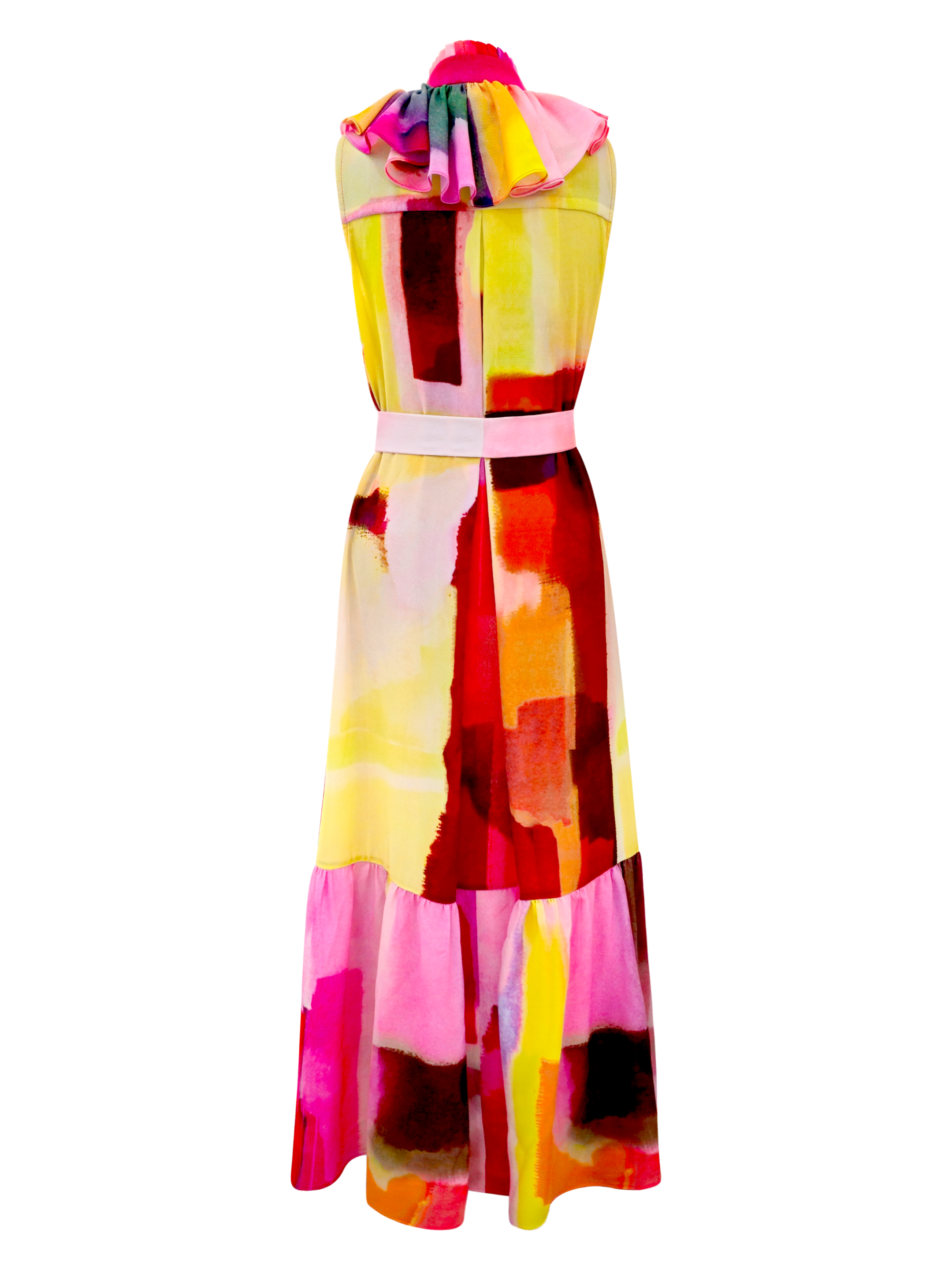 2madison Avenue Bonita AP Pink Romantic Dress Slevelees - Image 3