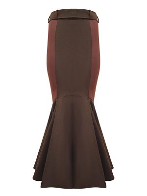 2madison Avenue Bonita Mermaid Long Skirt Brown