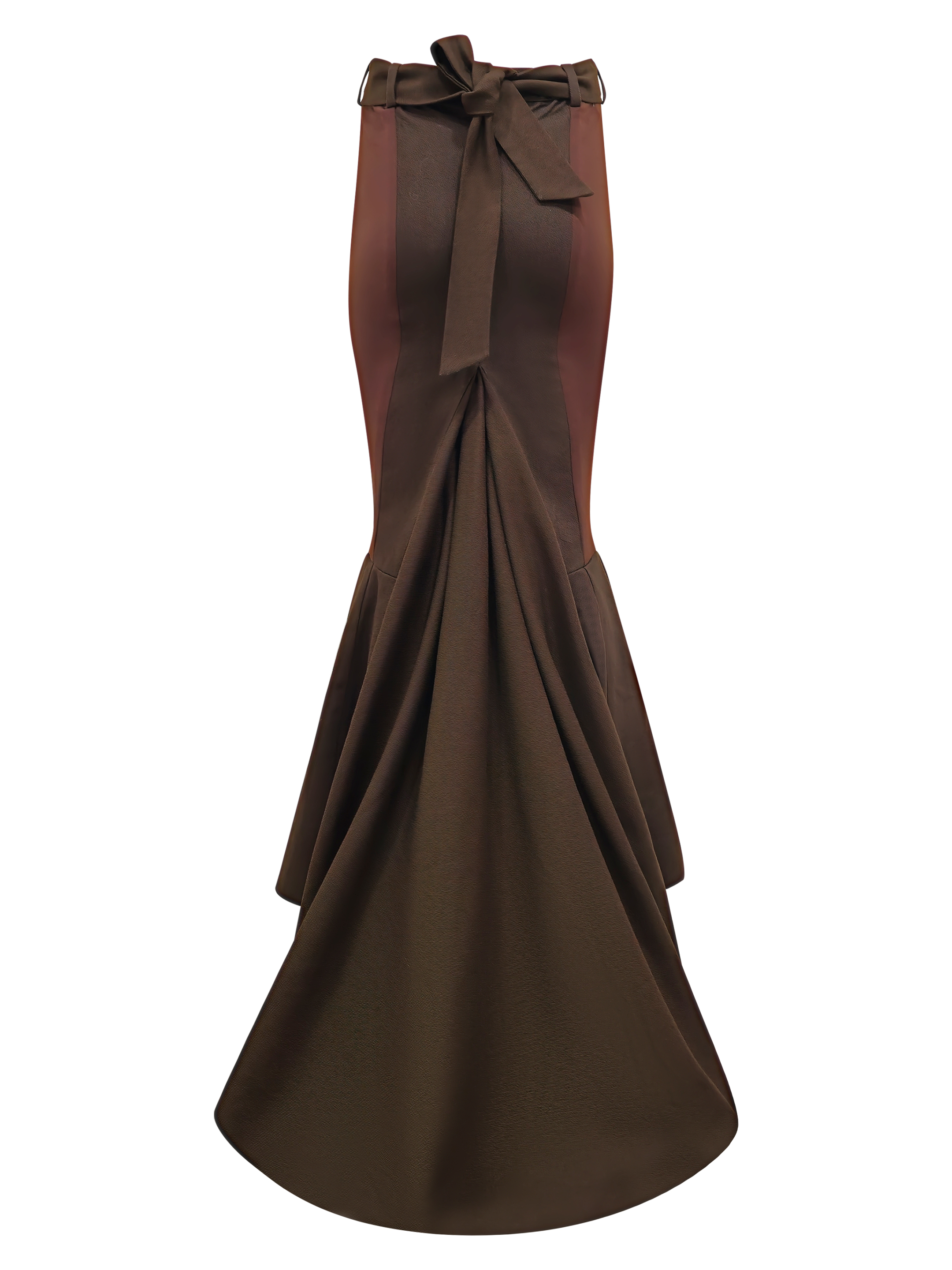 2madison Avenue Bonita Mermaid Long Skirt Brown - Image 3
