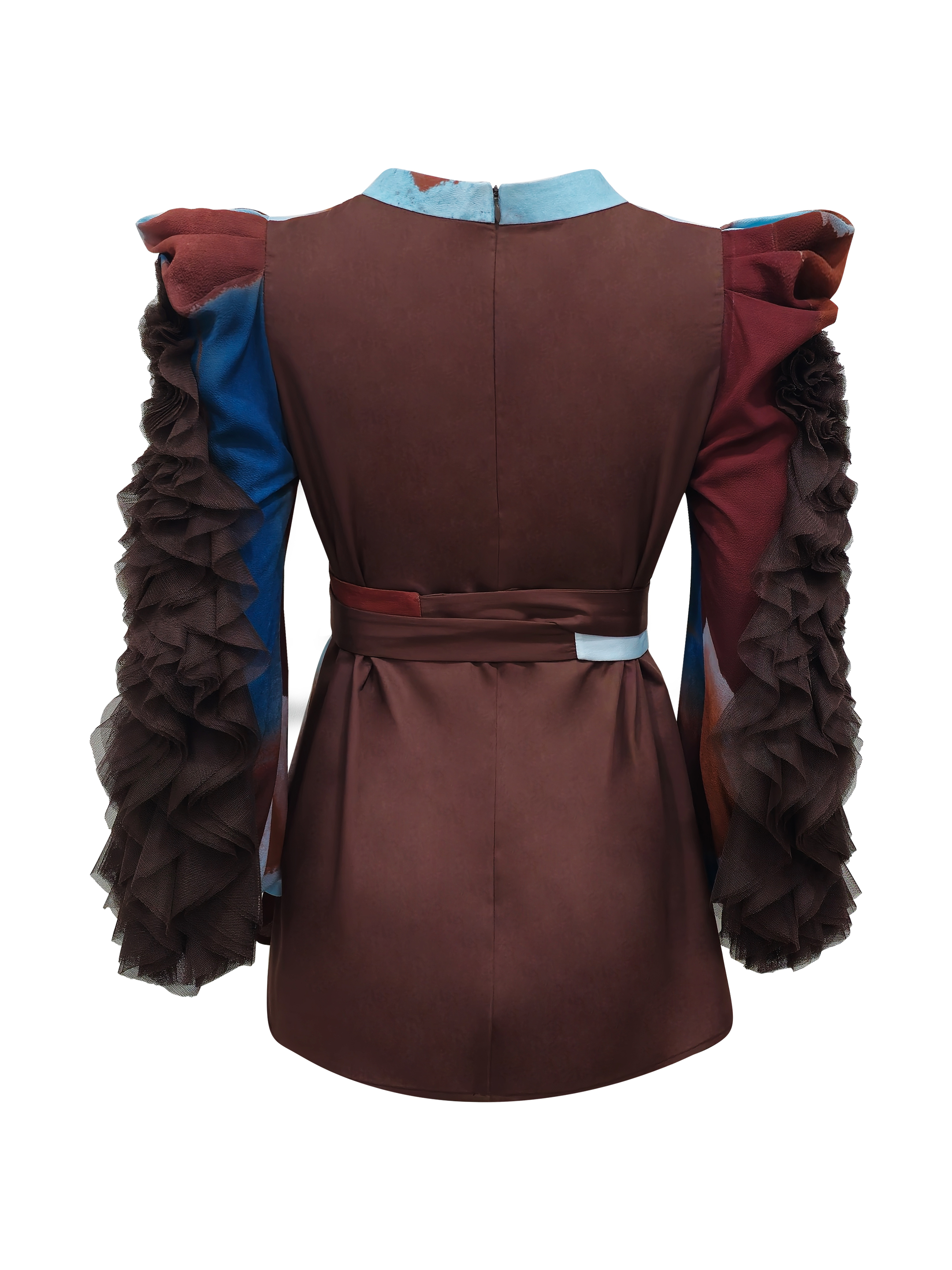 2madison Avenue Bonita AP Brown New Agnes With Long Tulle - Image 3