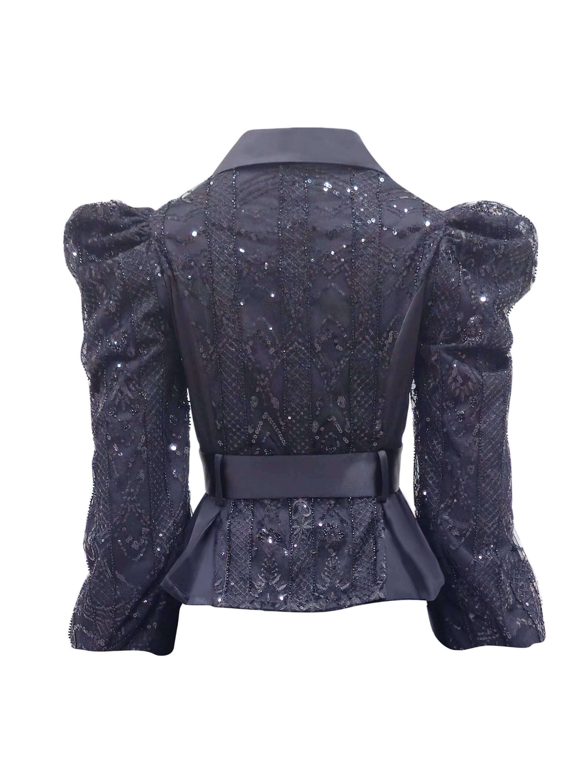 2madison Avenue Signature Black New Miranda Top With Lace Bell Sleeves - Image 3