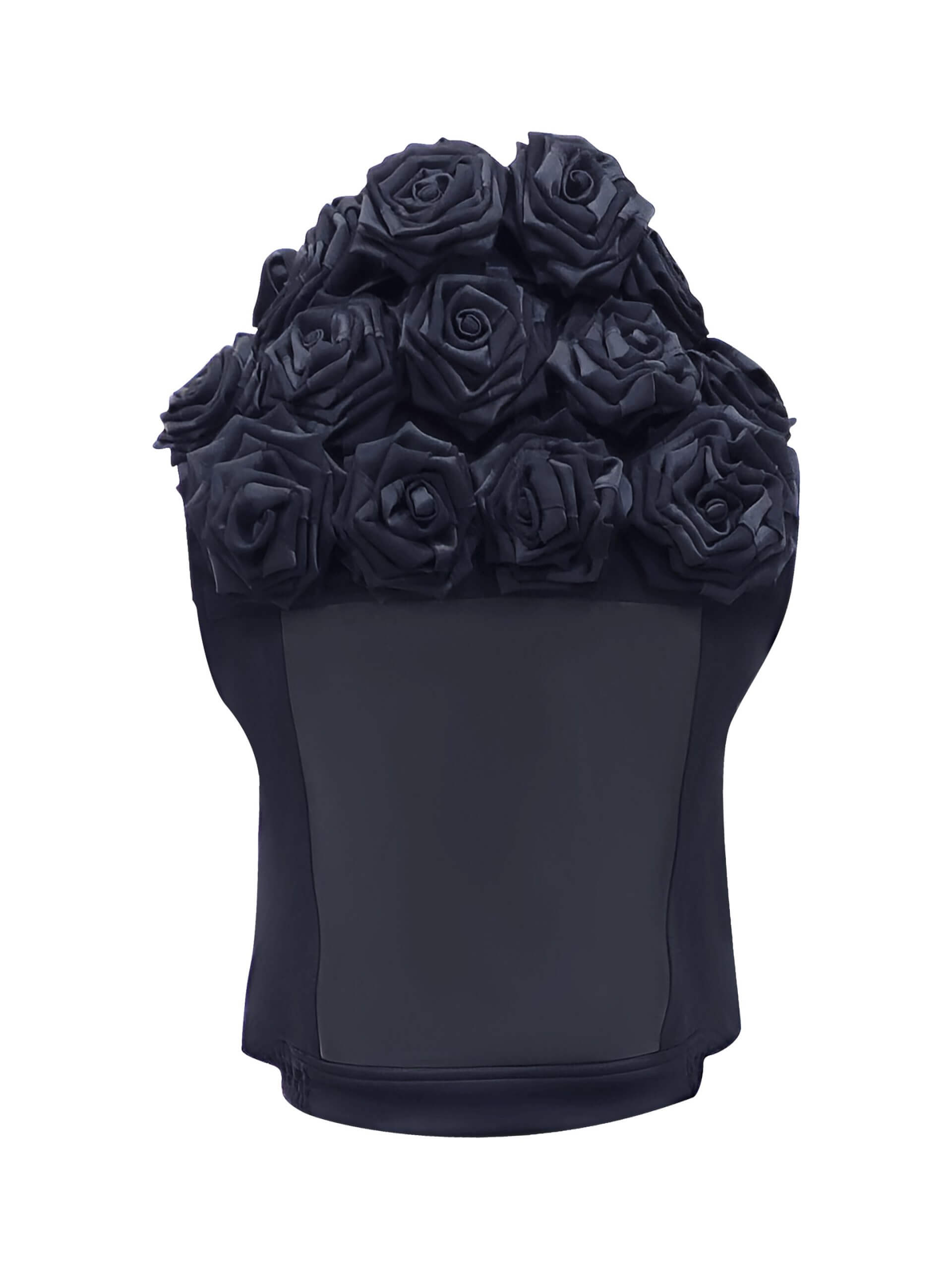 2madison Avenue Signature Black Roses Fancy Cropped Vest - Image 3