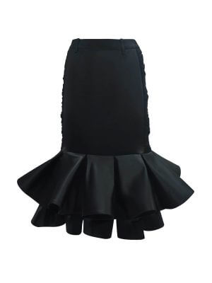 2madison Avenue Signature Black New Medium Carrie Skirt With Tulle