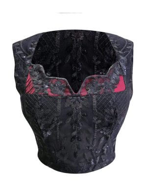2madison Avenue Signature Black Lace Top