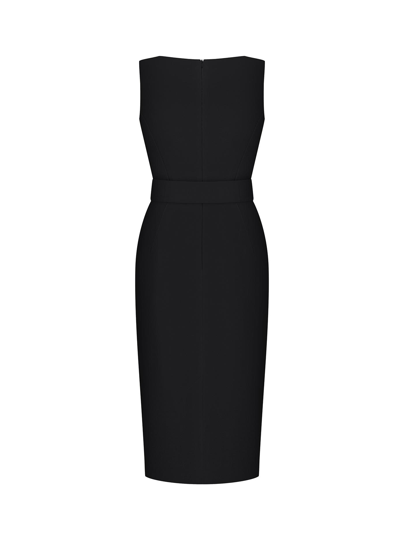 ANASTASIIA IVANOVA Black Midi Dress - Image 9